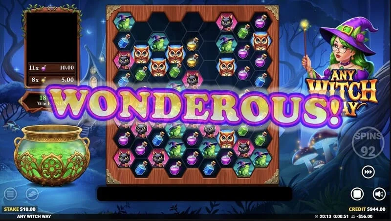 Any Witch Way - malaking panalo sa Free Games na may mga multiplier